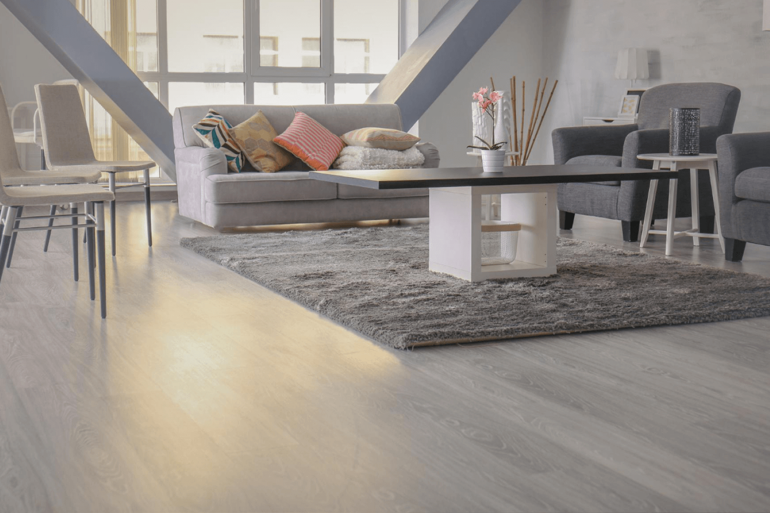 Living Rooms Vinyl Flooring in Doha